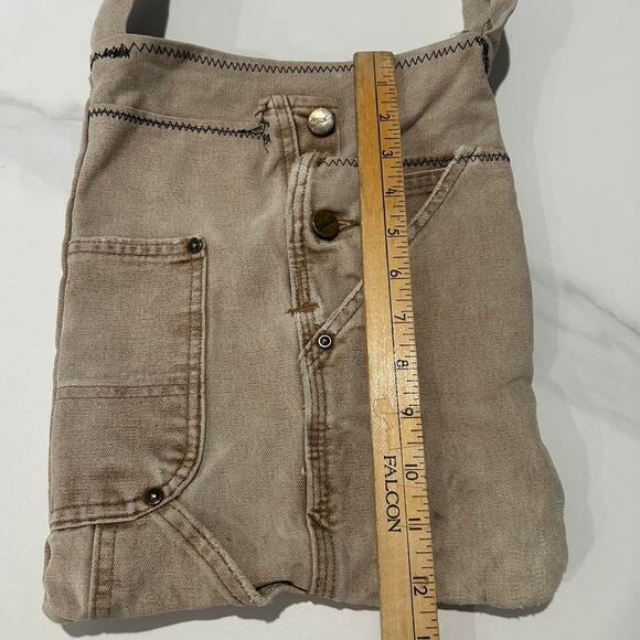 Handmade carhartt tan denim bag - Picture 6 of 7